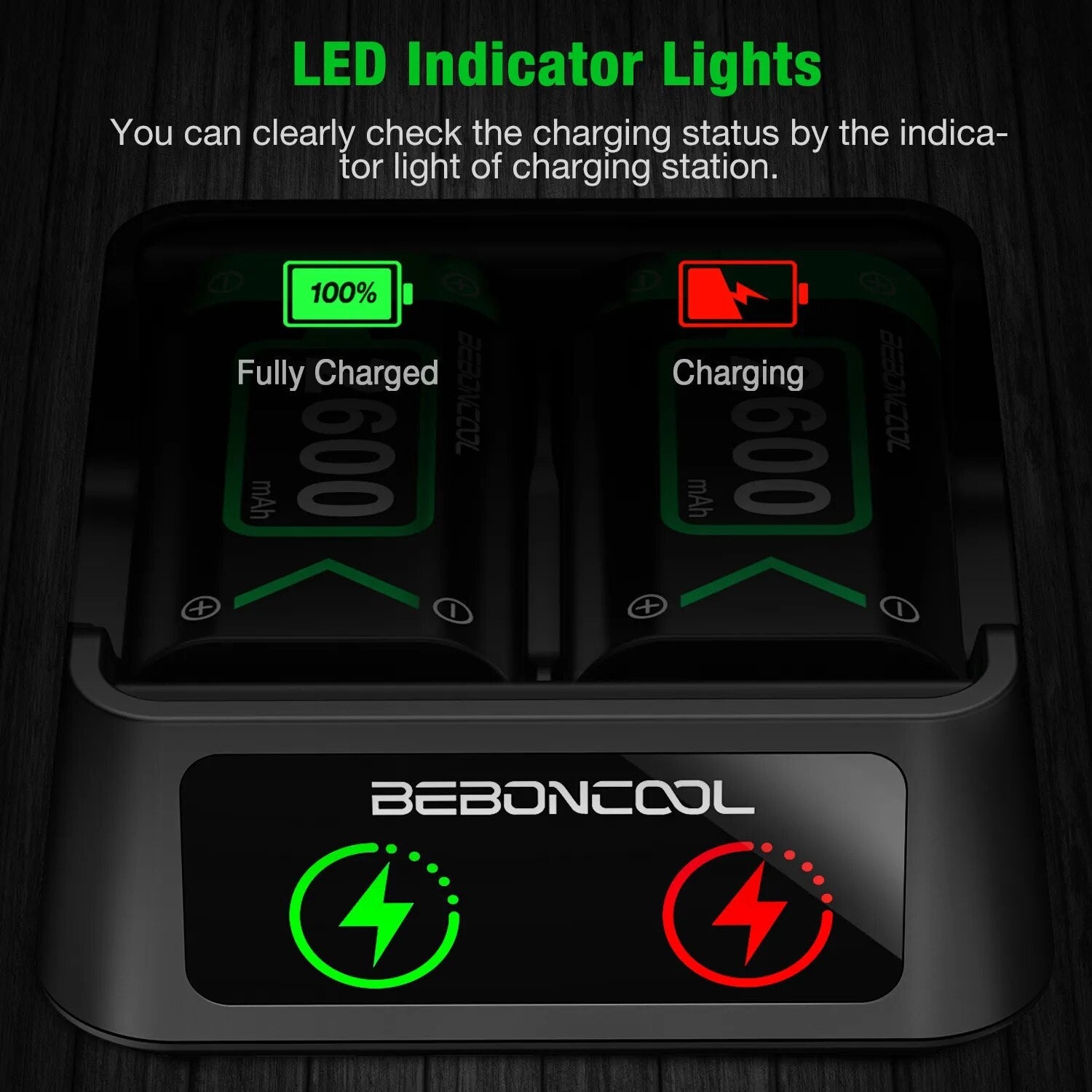 2 x2600mAh Rechargeable Xbox